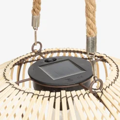 Solarleuchte für den Außenbereich mit Rattan Ø 31,5 cm