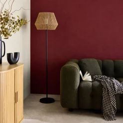 Stehleuchte Innenbereich Rattan-Effekt H 150cm