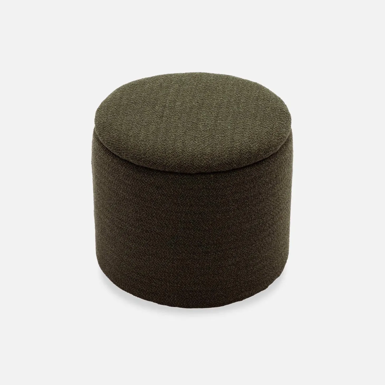 Stoffhocker mit Stauraum