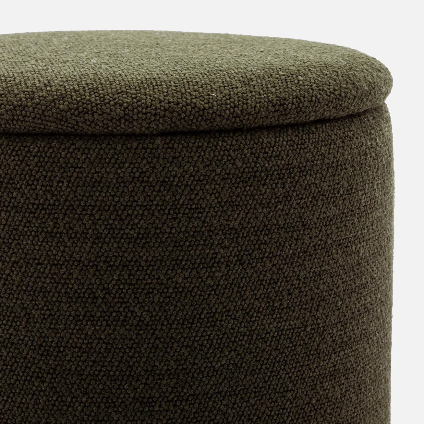 Stoffhocker mit Stauraum