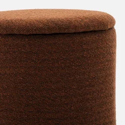Stoffhocker mit Stauraum