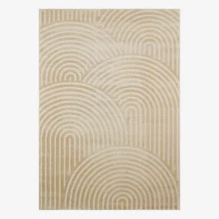 Teppich für den Innenbereich mit Bogenmuster in beige