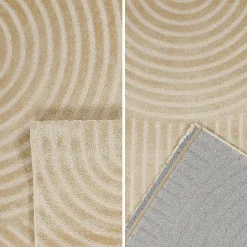 Teppich für den Innenbereich mit Bogenmuster in beige