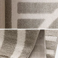 Teppich für den Innenbereich mit grafischem Muster taupe