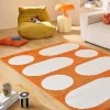 Teppich für Indoor, modernes Muster, orange