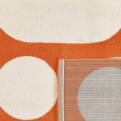 Teppich für Indoor, modernes Muster, orange