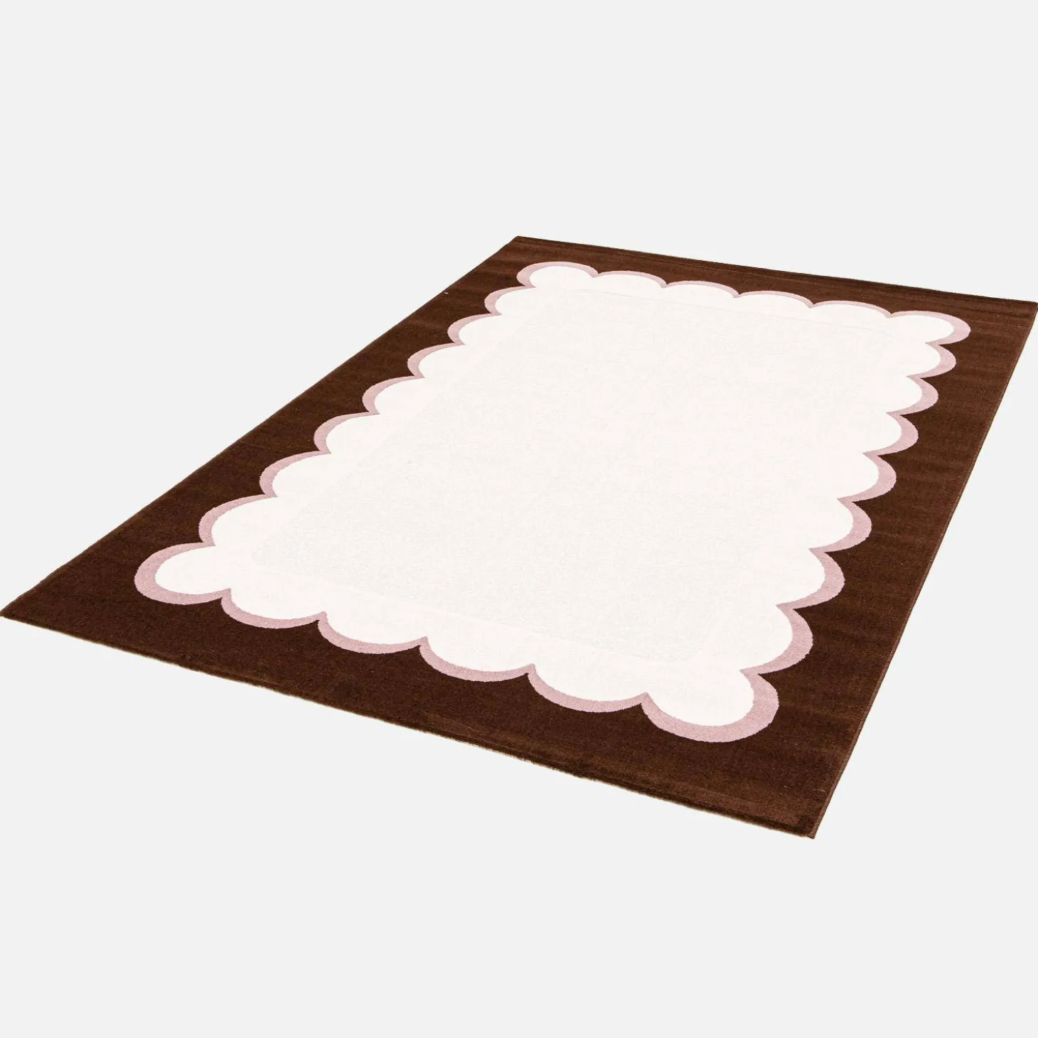Teppich für Innenräume, rosa und braun