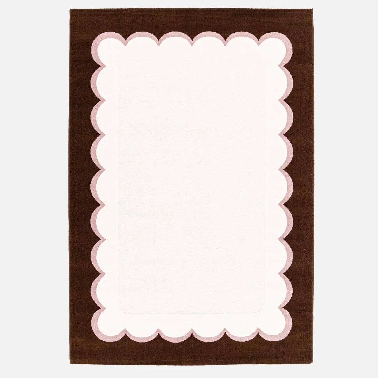 Teppich für Innenräume, rosa und braun