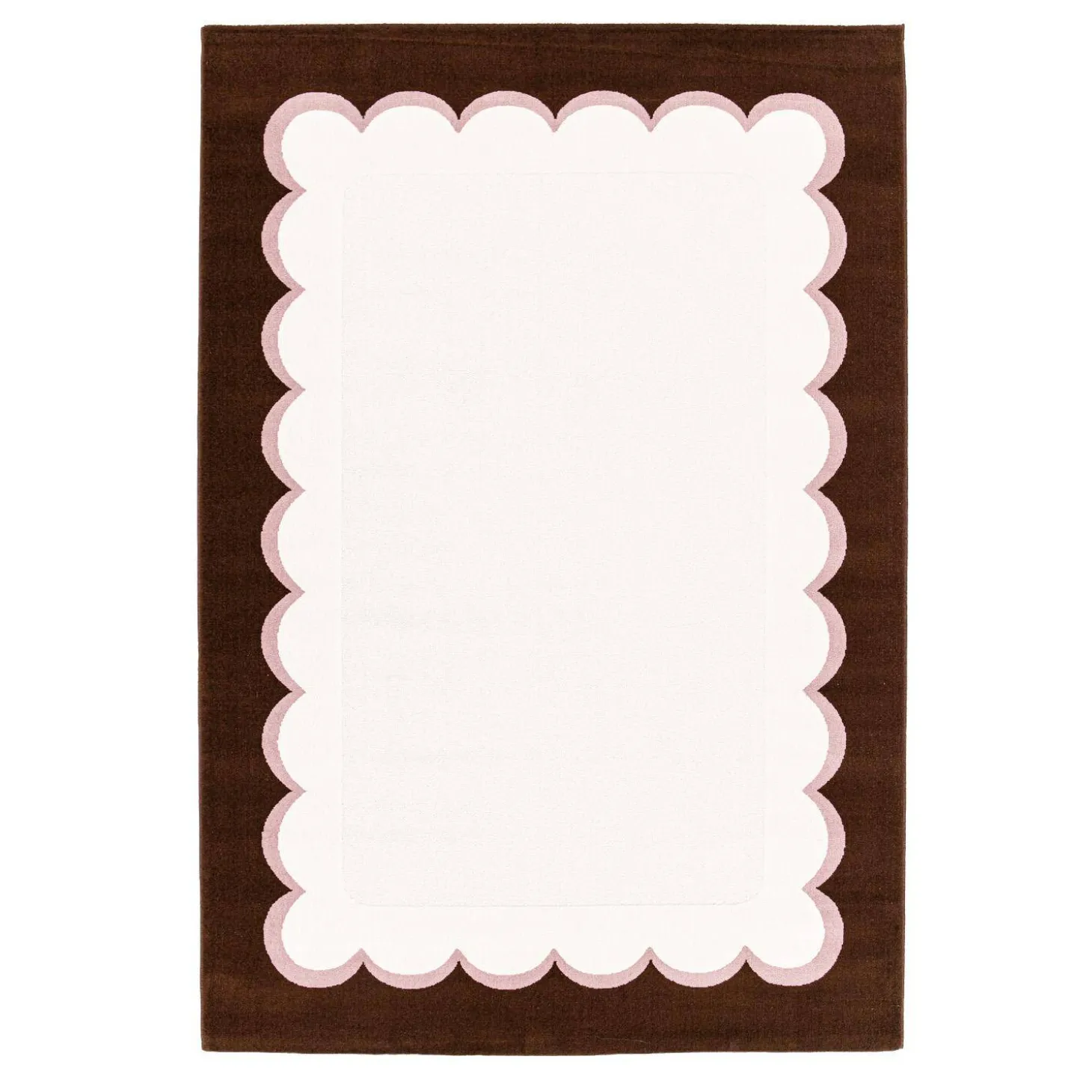 Teppich für Innenräume, rosa und braun