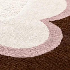 Teppich für Innenräume, rosa und braun
