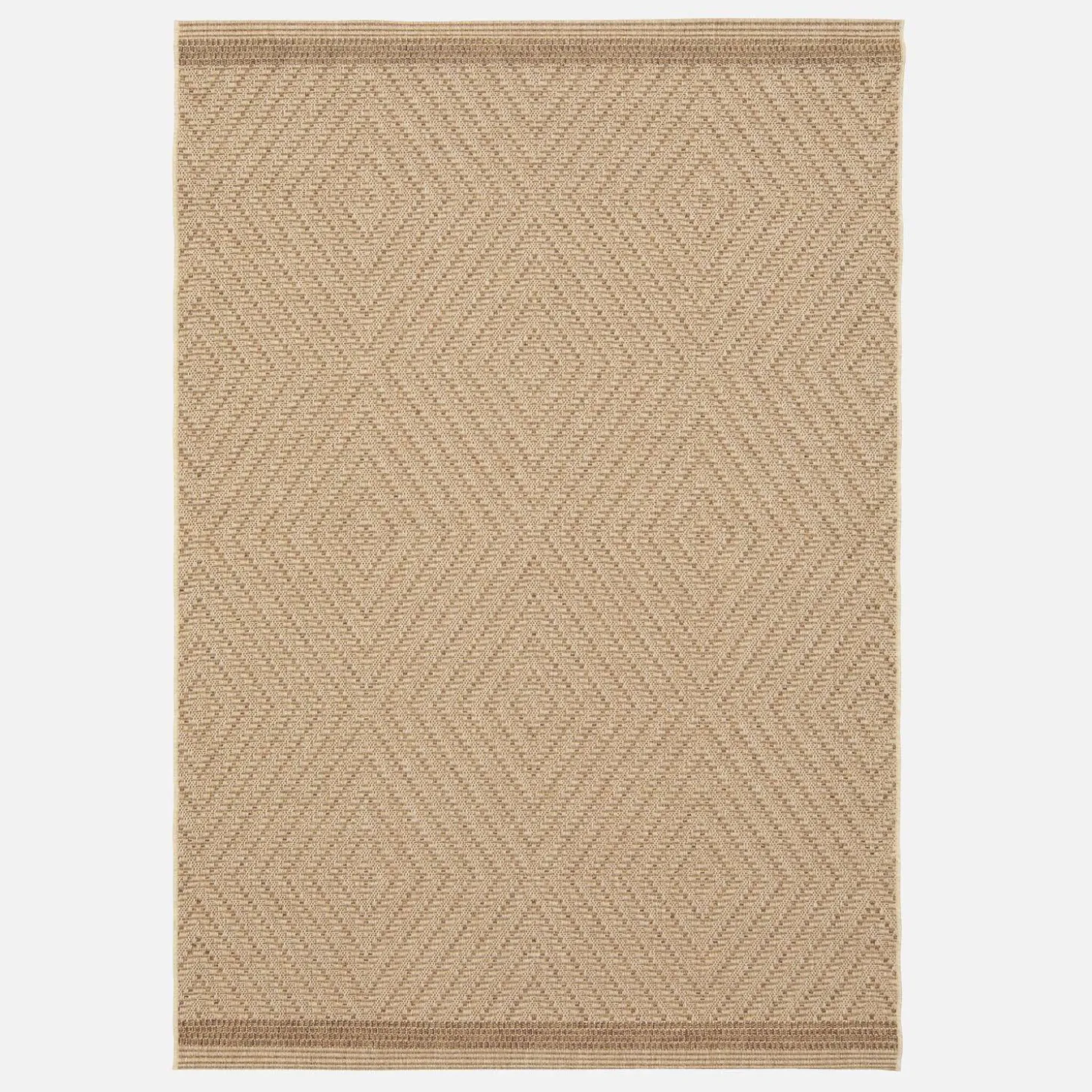 Teppich für In-/Outdoor mit Jute-Look, naturfarben