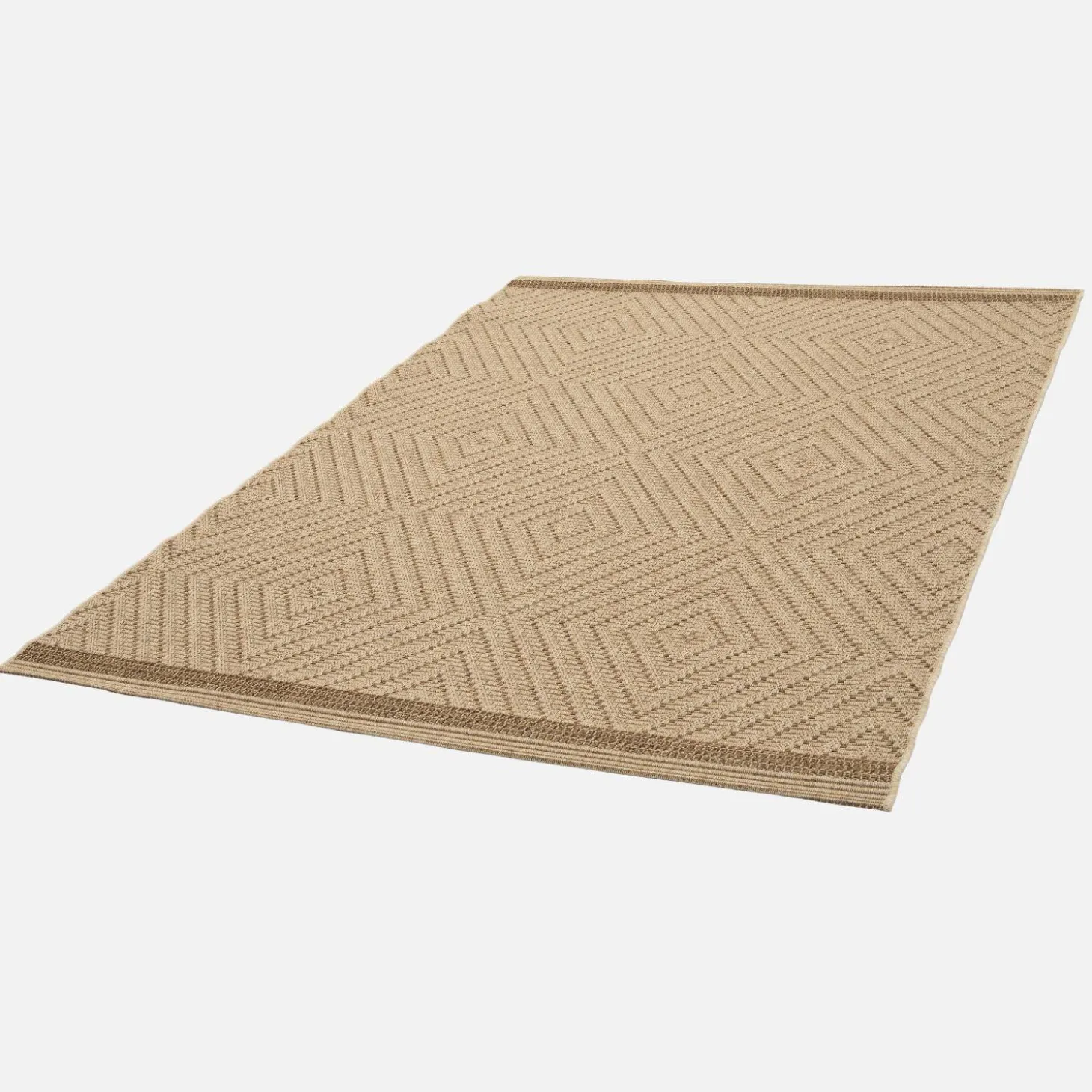 Teppich für In-/Outdoor mit Jute-Look, naturfarben
