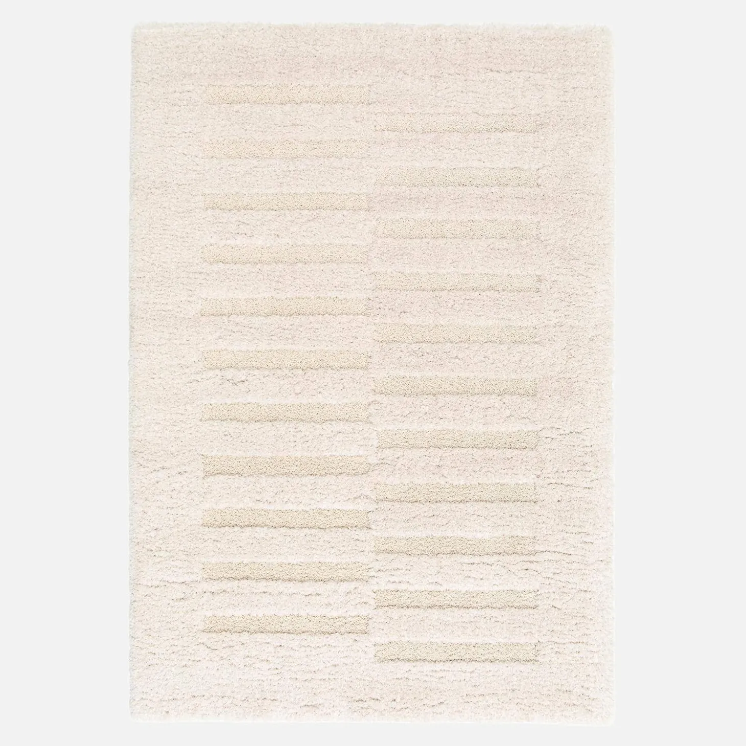 Teppich mit Reliefmuster in Creme für den Innenbereich