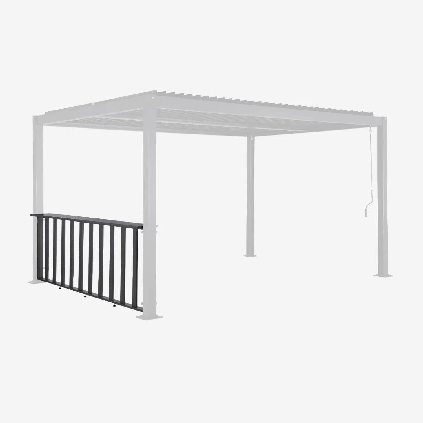 Thekenleiste 3m für Pergola Palace