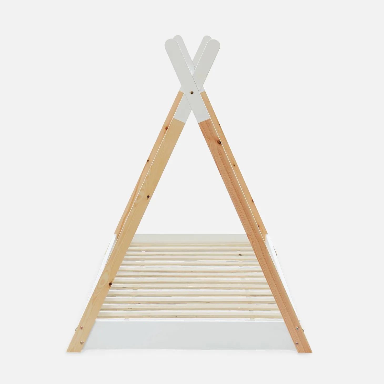 Tipi-Kinderbett 90 x 190 cm Kiefernholz mit Lattenrost