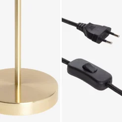 Tischlampe aus Metall und Glas für drinnen Ø 20 cm