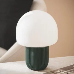Tischlampe für Indoor aus Kunststoff und PVC Ø18cm