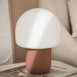 Tischlampe für Indoor aus Kunststoff und PVC Ø18cm