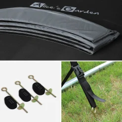 Trampolin 250cm internes Sicherheitsnetz und Komplettkit