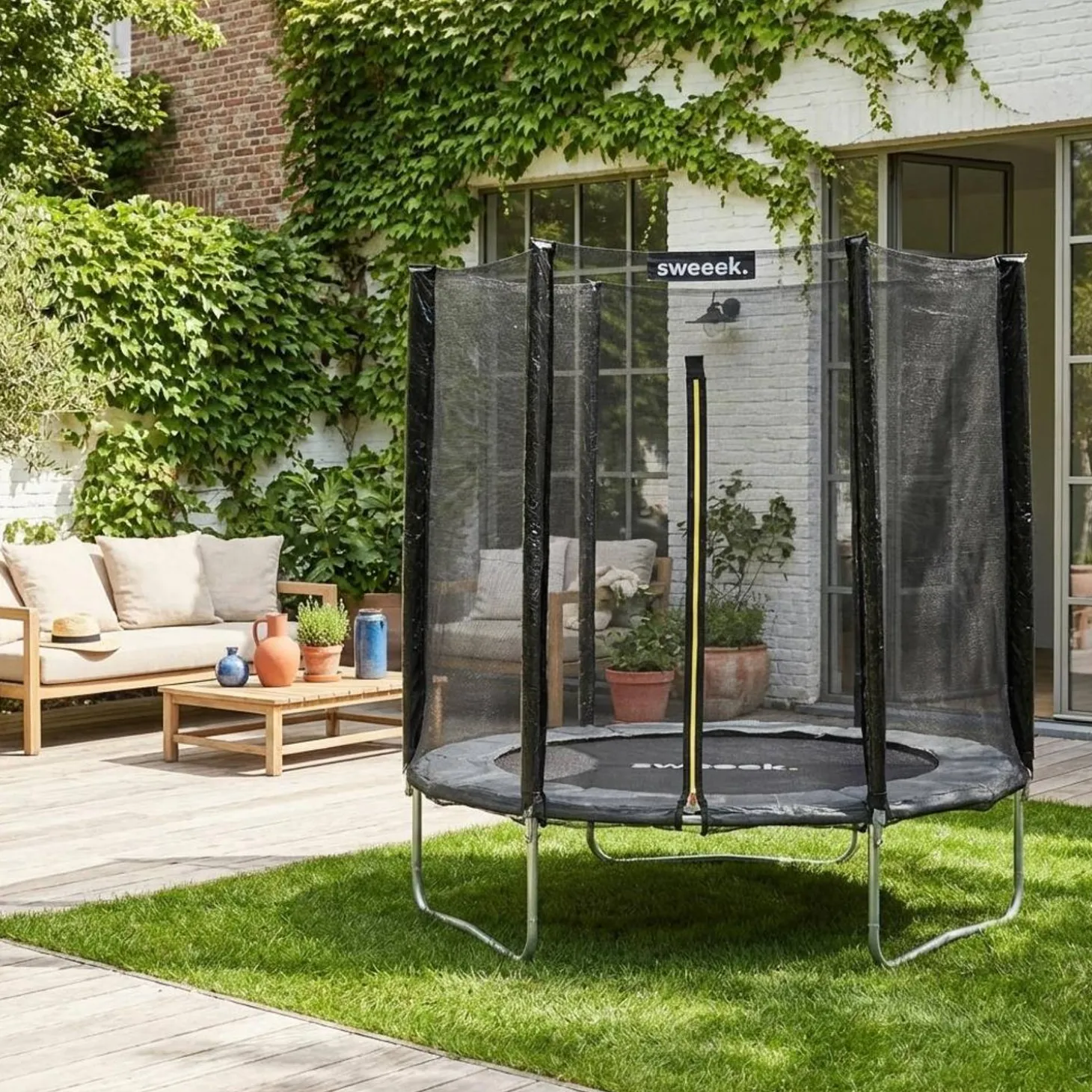Trampolin Ø180cm mit Sicherheitsnetz