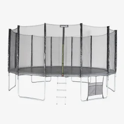 Trampolin 490 cm mit Sicherheitsnetz und Zubehörset
