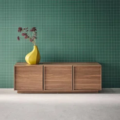 TV-Möbel Holzdekor 3 Türen 140 cm