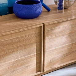 TV-Möbel mit Holzoptik 3 Türen 180 cm