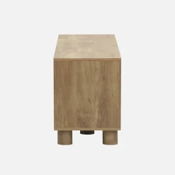 TV-Möbel mit Mango-Holzoptik 2 wendbare Türen 155cm