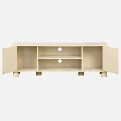 TV-Möbel mit Mango-Holzoptik 2 wendbare Türen 155cm