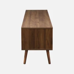 TV-Möbel mit Nussbaumdekor, 2 Türen, 160 cm