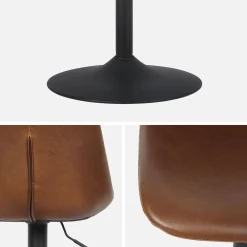 Verstellbare Barhocker, Kunstleder