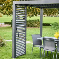 Verstellbare Lamellenwand 100cm für die Pergola Palace