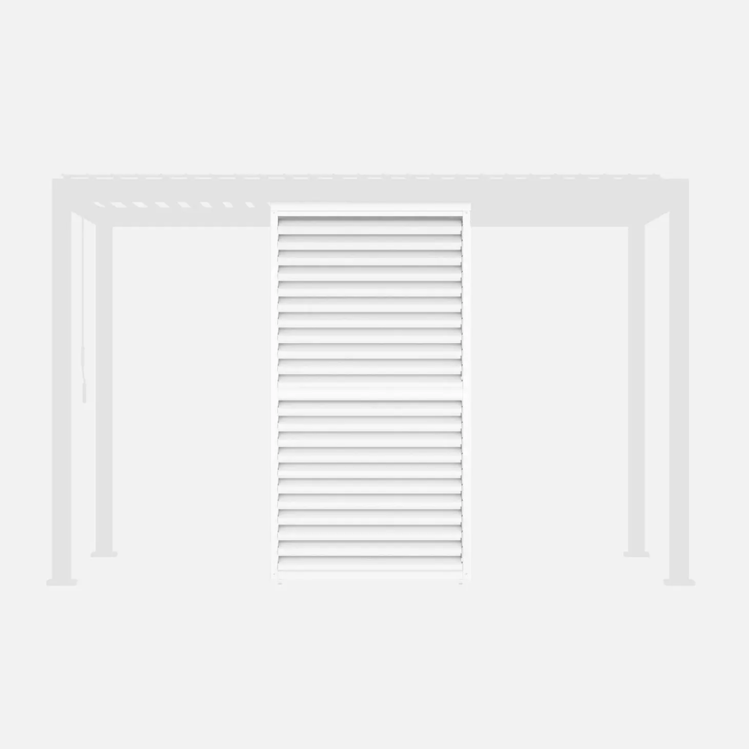 Verstellbare Lamellenwand 130cm für Pergola Triomphe 3x4m
