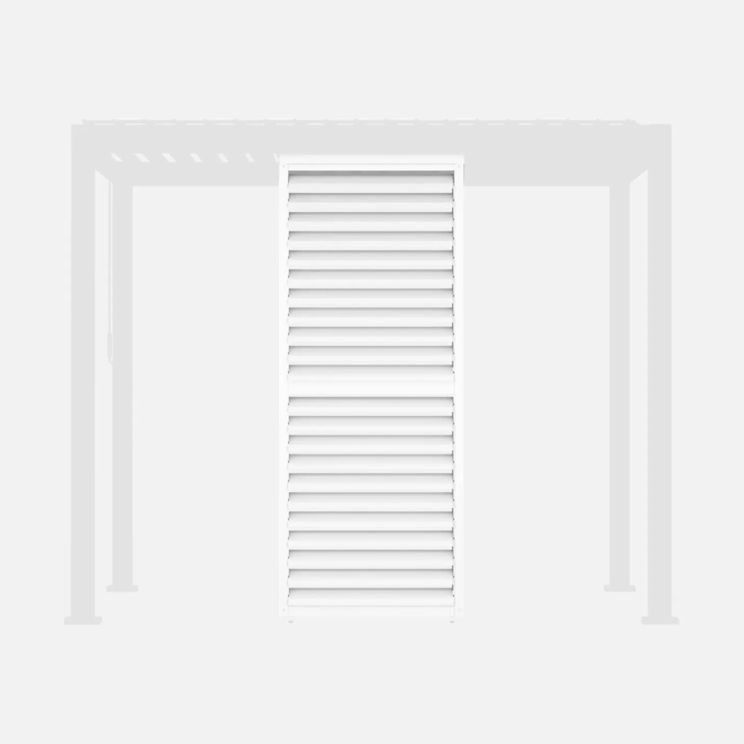 Verstellbare Lamellenwand 100cm für Pergola Triomphe 3x3m V2 3x4m 3x6m
