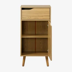 Vintage-Badezimmerschrank mit Holzdekor