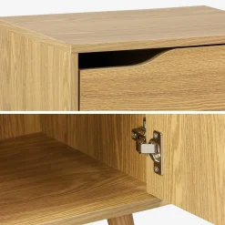 Vintage-Badezimmerschrank mit Holzdekor