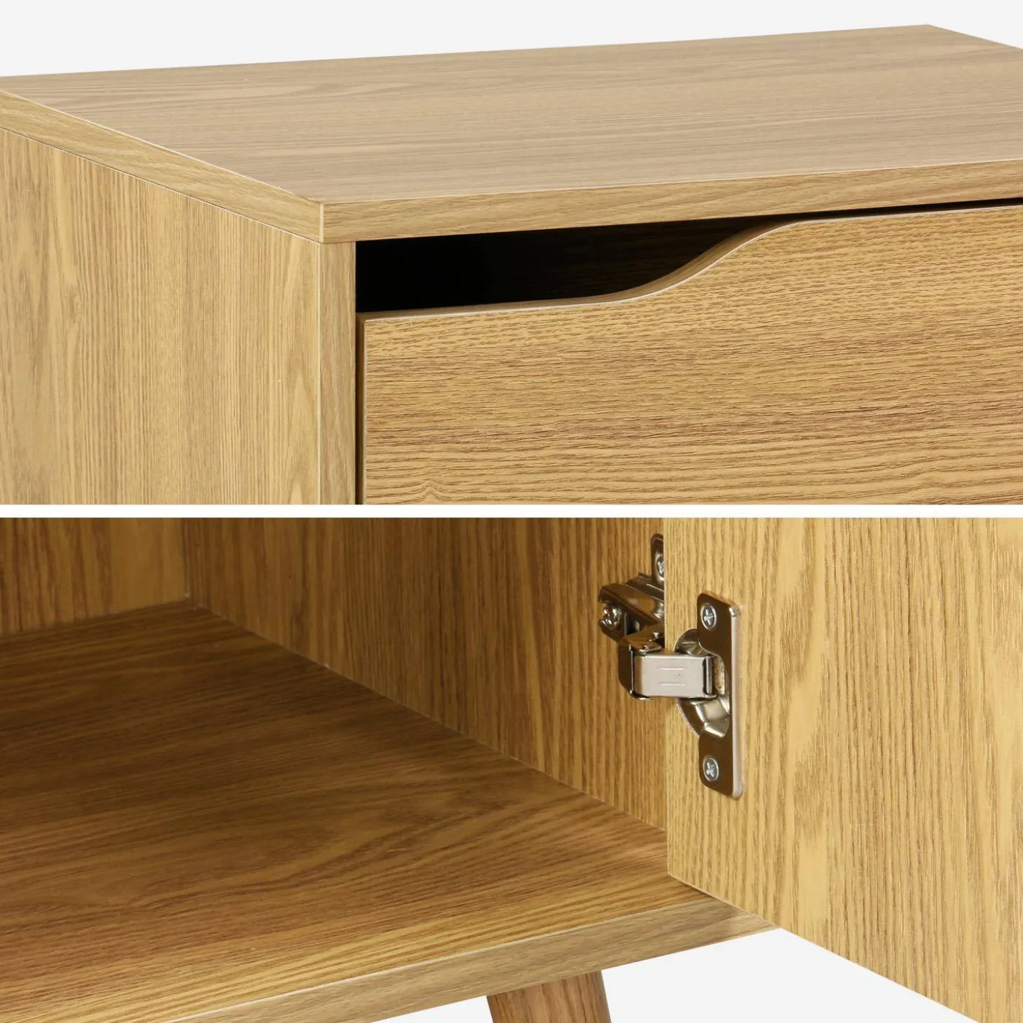 Vintage-Badezimmerschrank mit Holzdekor