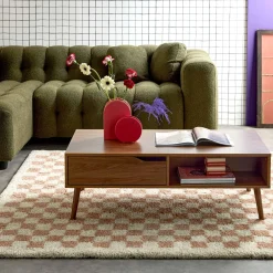 Vintage Couchtisch Nussbaumdekor