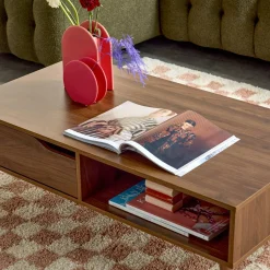 Vintage Couchtisch Nussbaumdekor