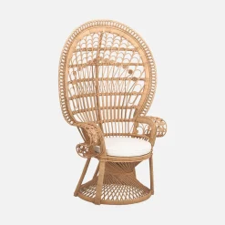 Vintage-Sessel aus Rattan