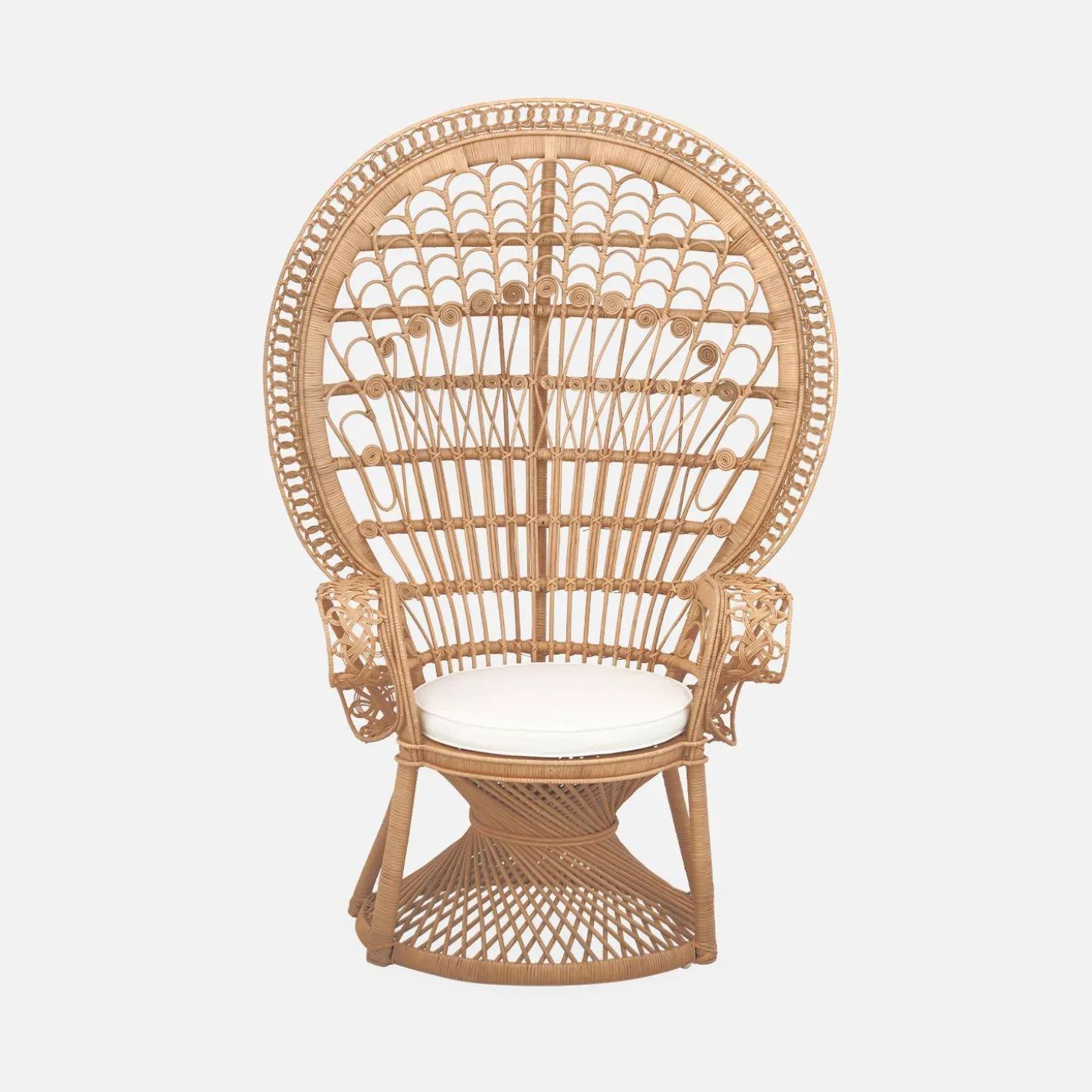 Vintage-Sessel aus Rattan