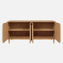 Vintage-Sideboard im Holzlook mit 4 Türen, 160 cm