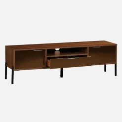 Vintage-TV-Möbel nussbaumfarben L 151,5 cm
