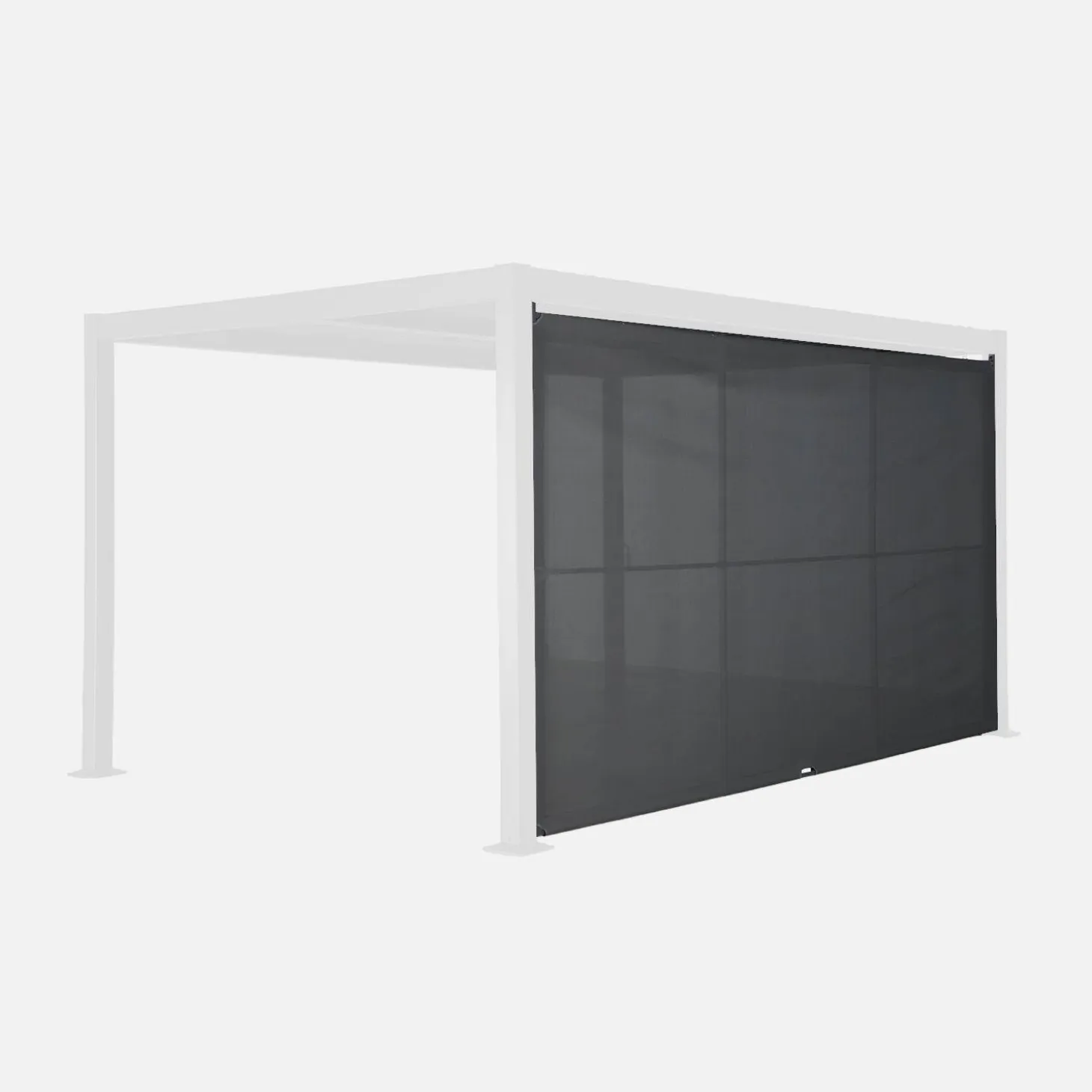 Vordach 4m für Pergola Palace Aluminium und Textilene