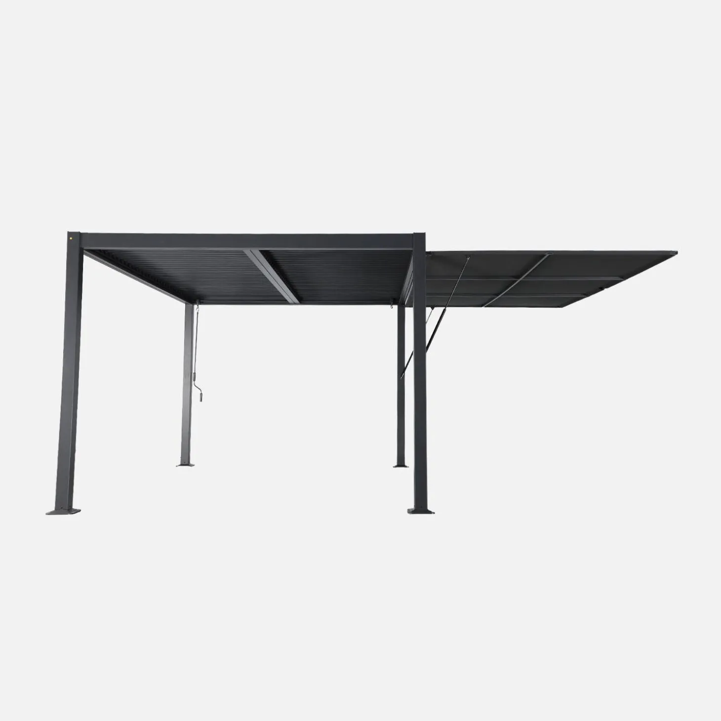 Vordach 4m für Pergola Palace Aluminium und Textilene