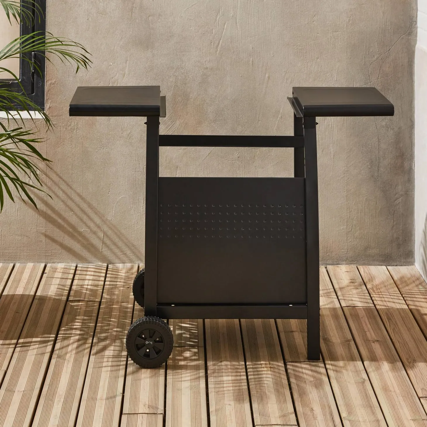 Wagen für Plancha 2 Brenner