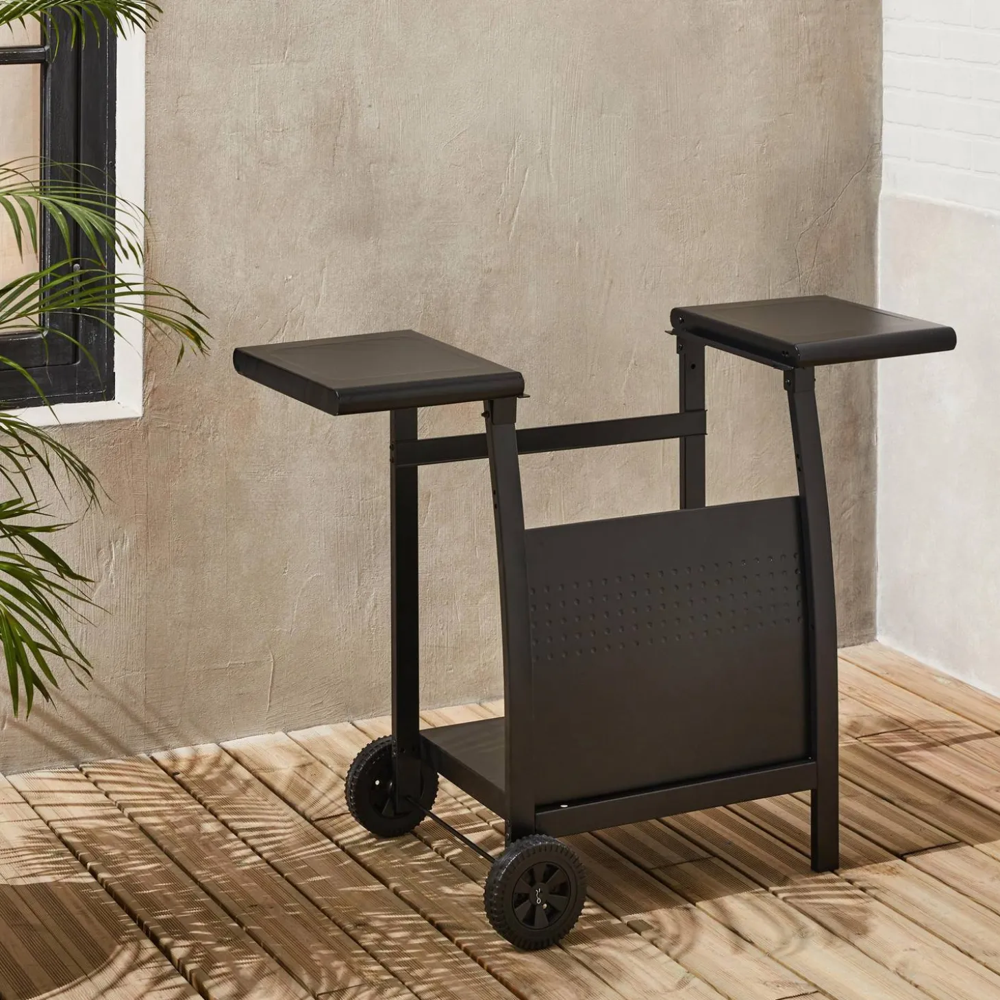 Wagen für Plancha 2 Brenner