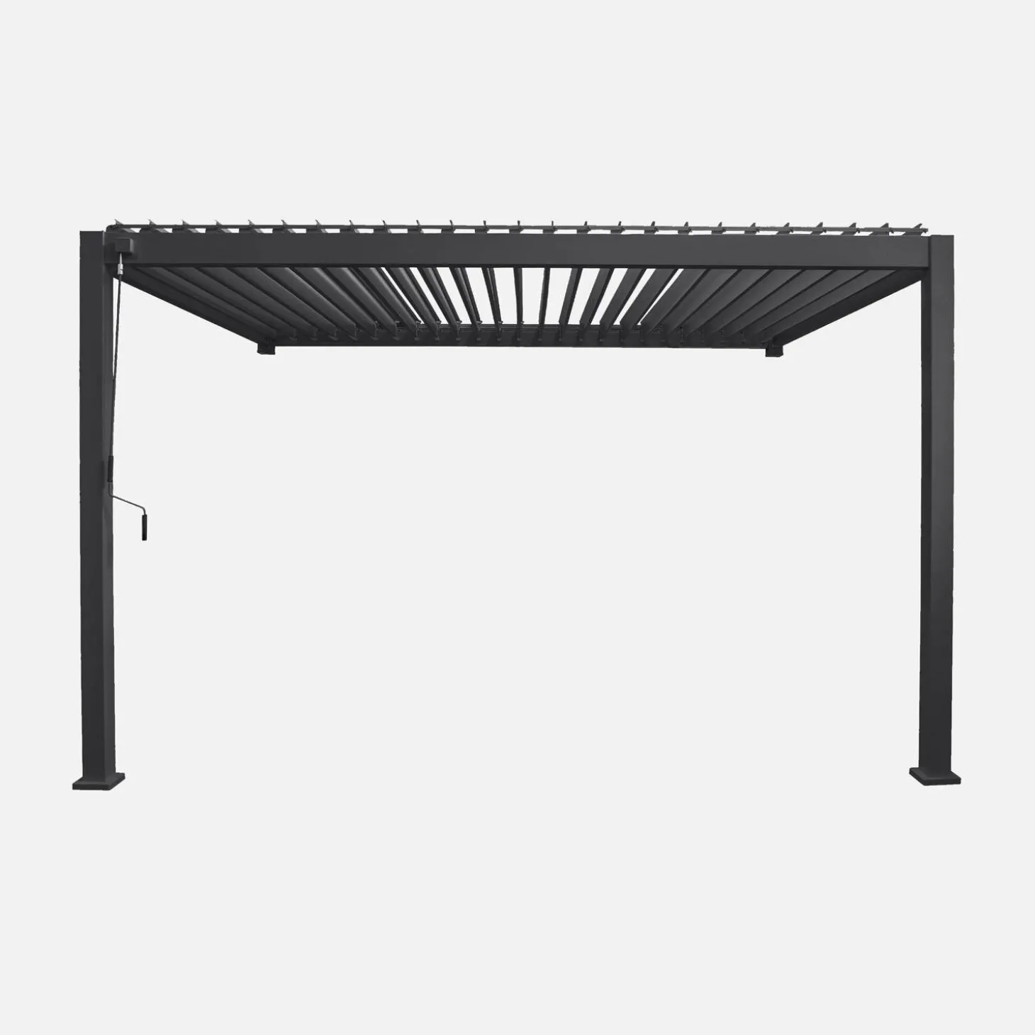 Wand Pergola mit Lamellendach 3x4m Triomphe