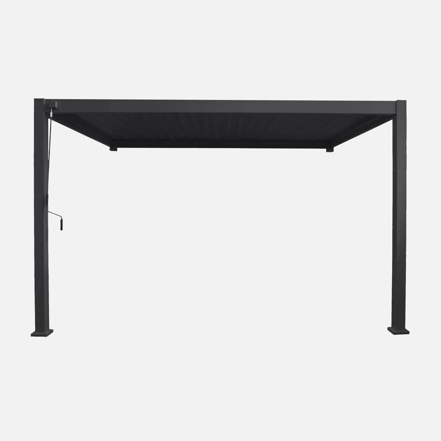 Wand Pergola mit Lamellendach 3x4m Triomphe