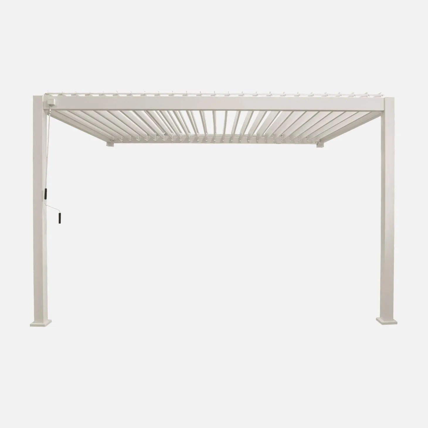 Wand Pergola mit Lamellendach 3x4m Triomphe